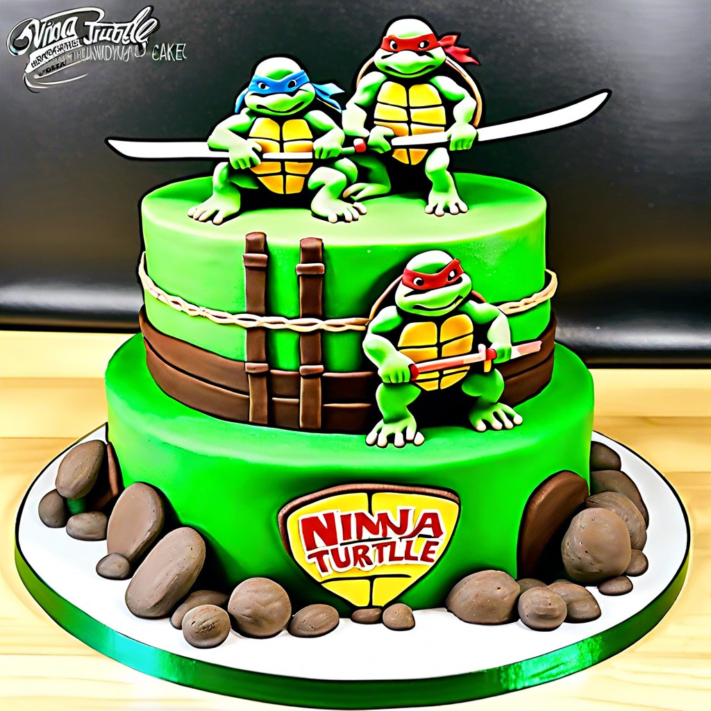 ninja training obstacle cake design cake layers like different ninja training obstacles