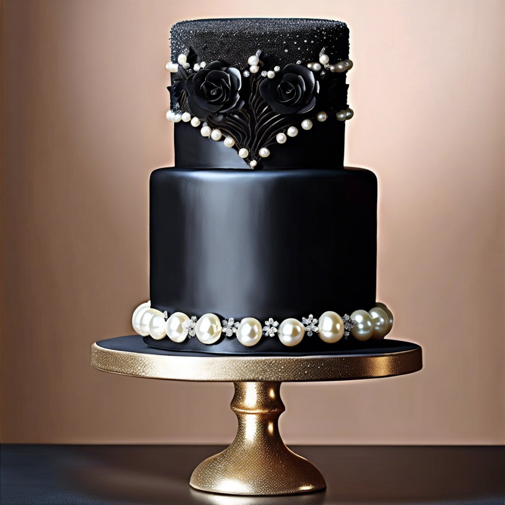 15 Simple Black Cake Design Ideas for Elegant Celebrations - Cakes That ...